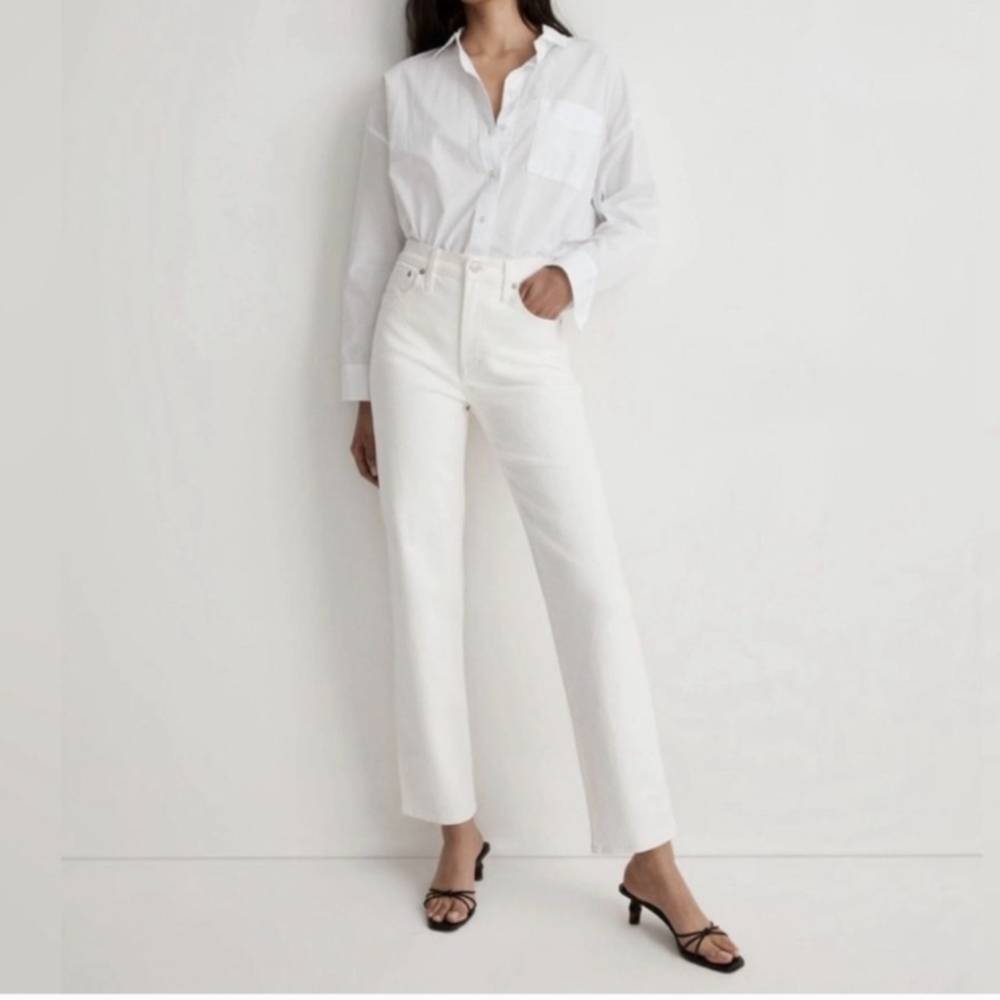 MADEWELL The Perfect Vintage Jean Size 32 White/Ivory
